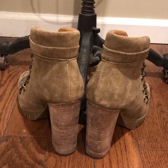 Suede Lace Up Ankle Boots - Picture 3 of 3